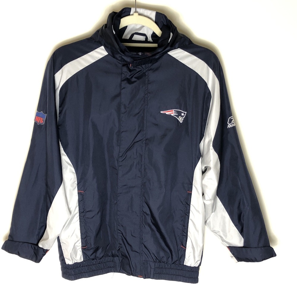 NFL Team Apparel on Field Reebok New England Patriots Jacket Full Zip Sz Kids M